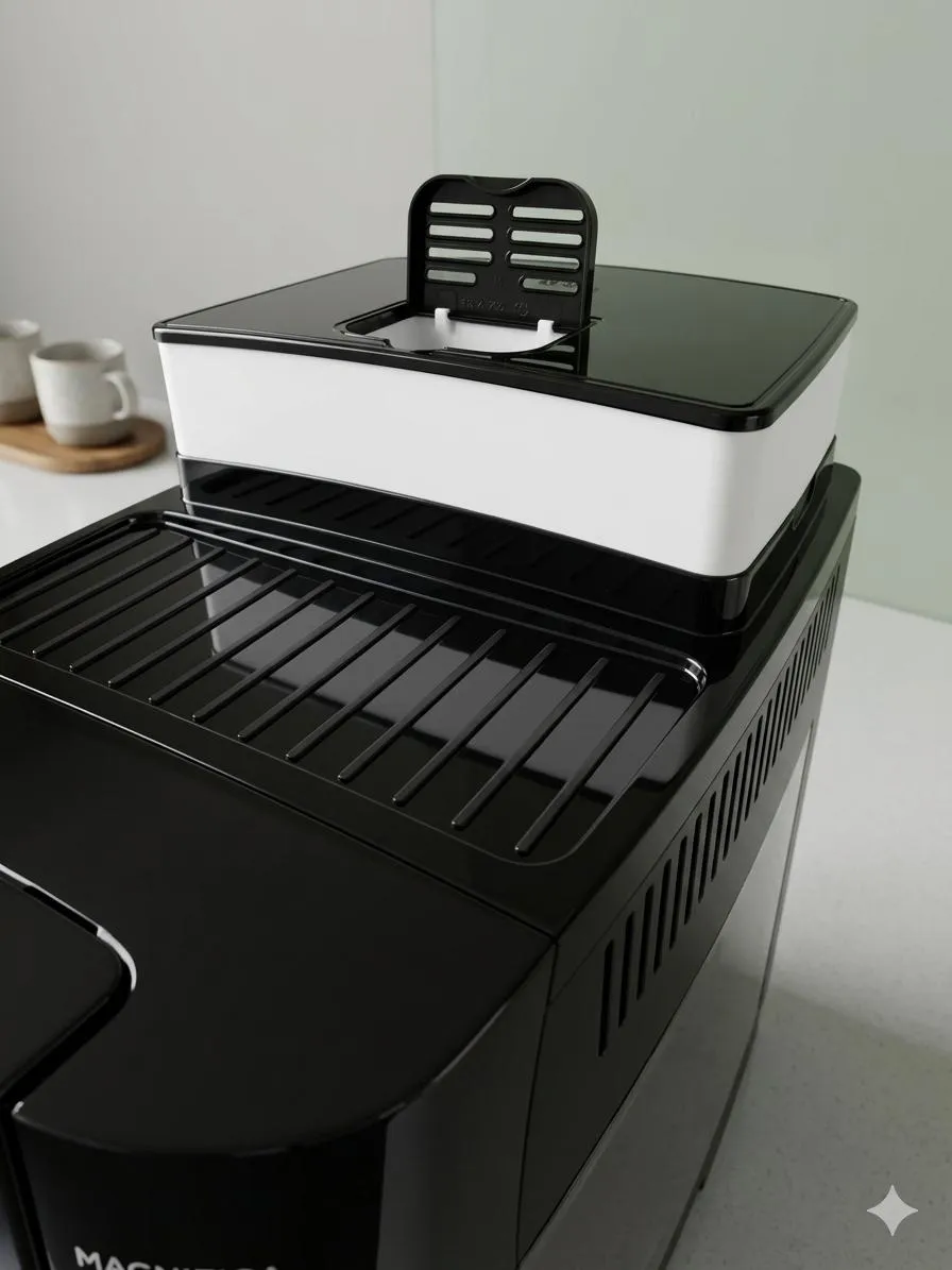 Extension de réservoir à grains DeLonghi Magnifica (bypass conservé), photo 10/10